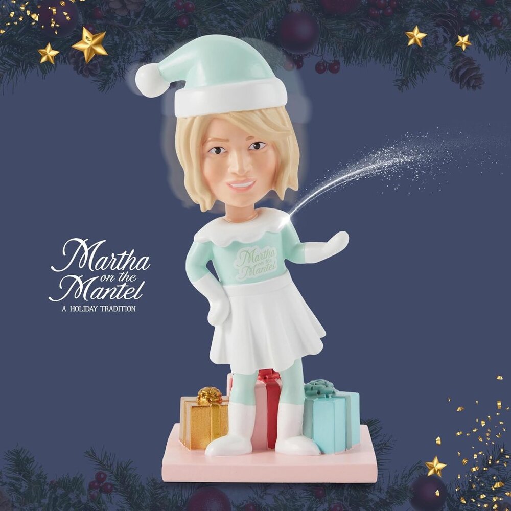 Martha Stewart Funny Bobbleheads – Martha on The Mantel Santa Bobblehead - Picture 6 of 7